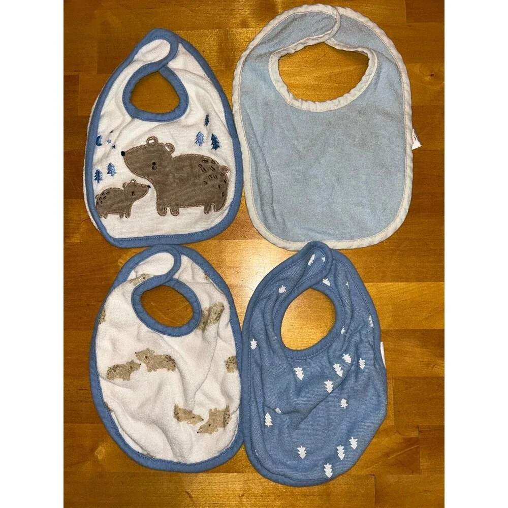 Baby Boy Bibs 4 Count